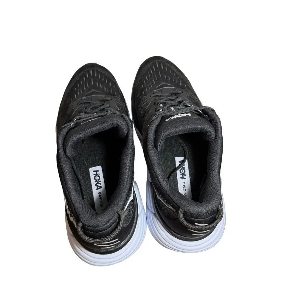 Hoka Men's Gaviota 4 Black and White Athletic Shoes size 9.5 B